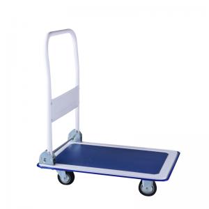 High Load Capacity 150KG/300KG Foldable Hand Trolley Cart Loading Thickened Platform Push Trolley Folding Cart
