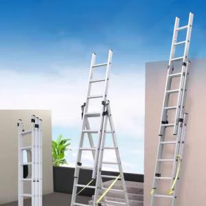 Wholesale Double Telescopic Ladder Various Package and Step Household Aluminum Ladder Extension Ladder